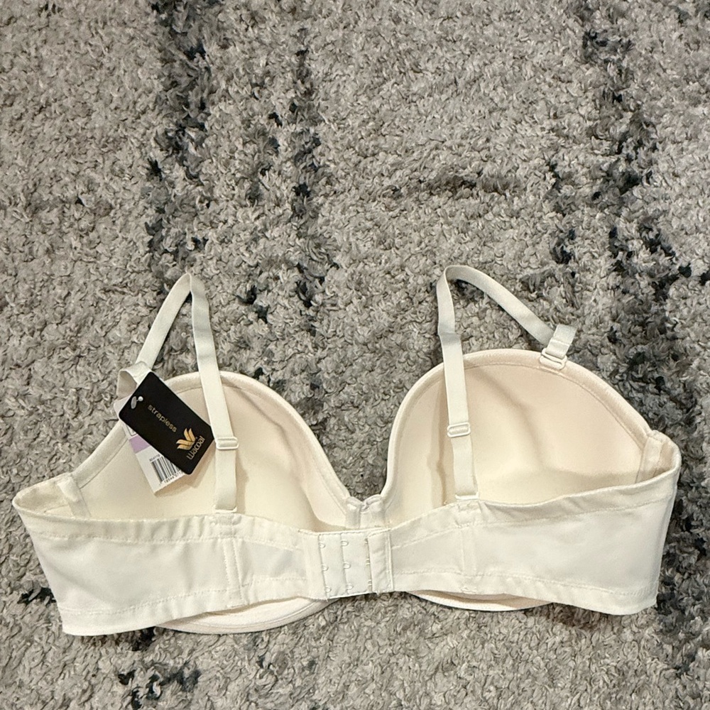 BUNDLE Set Wacoal Elegant White/Cream Reg/Strapless Bra - Picture 4 of 11
